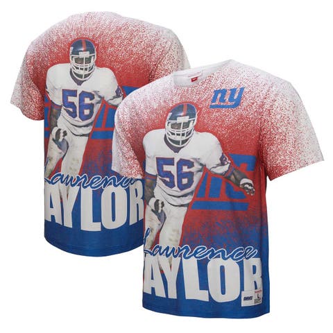 Men's Mitchell & Ness Lawrence Taylor Gray New York Giants Burst Retired Player T-Shirt