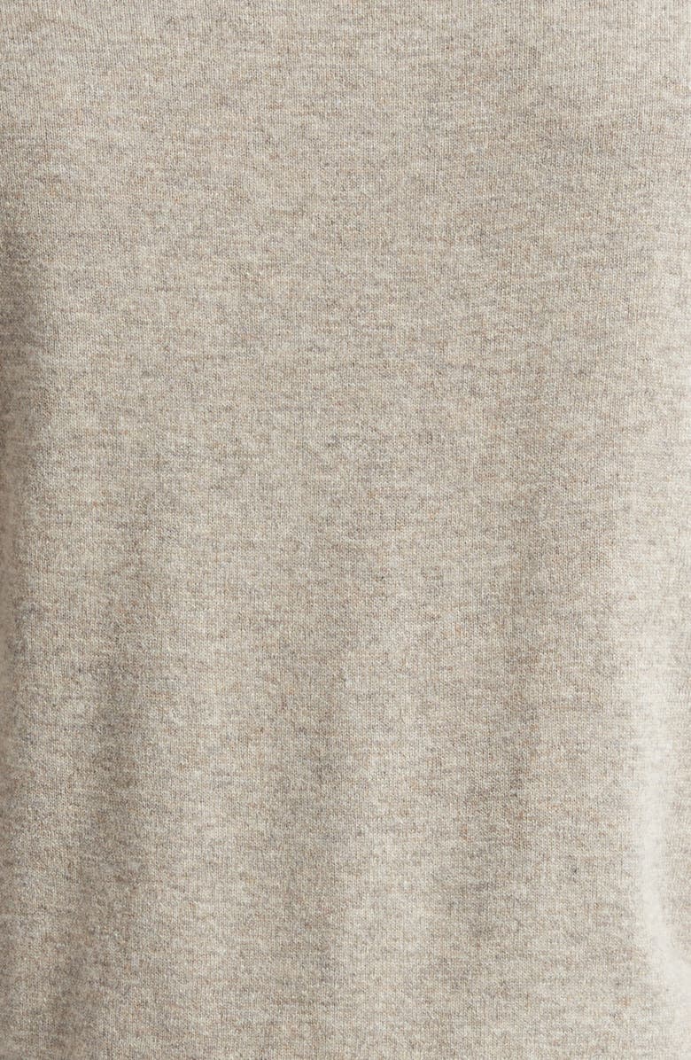 Acne Studios Kalas Core Face Patch Wool & Yak Hair Sweater, Alternate, color, Greige Melange