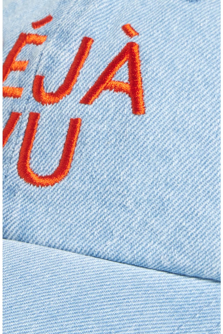 Déjà Vu Baseball Hat, Alternate, color, BLUE BRIGHT POPPY EMBROIDERED
