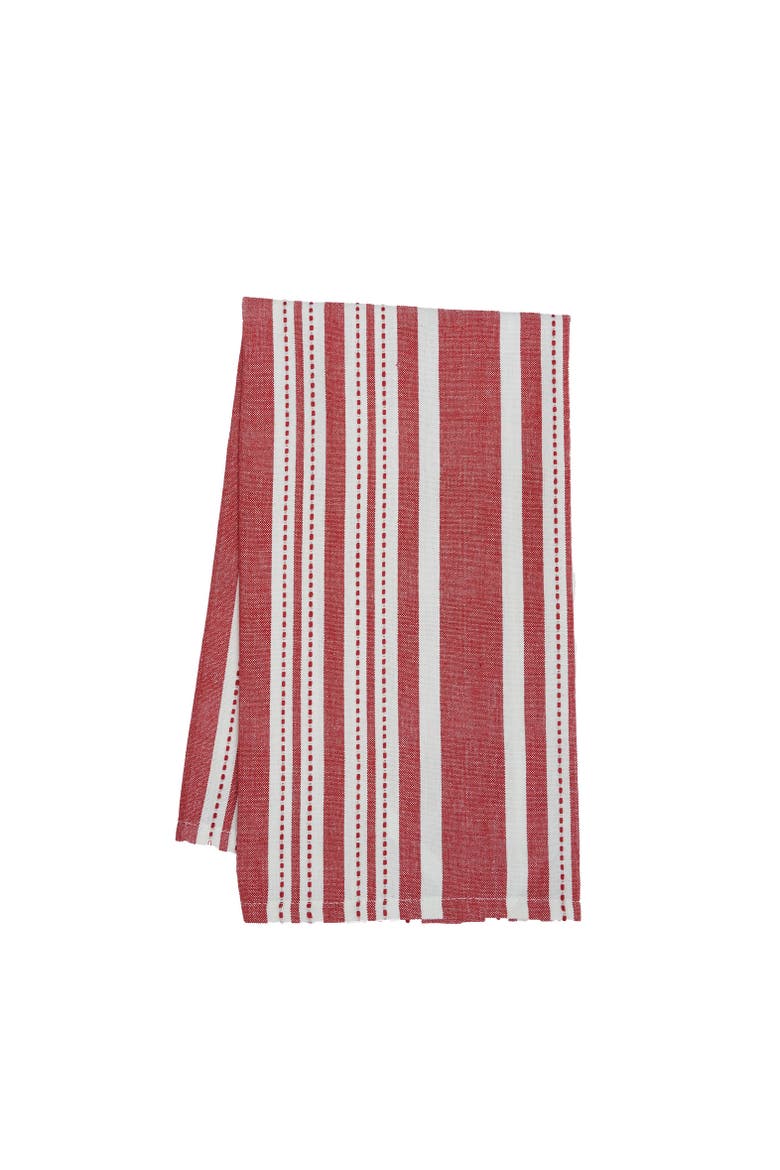 Warner Scarlet 4th of July Cotton Woven Kitchen Towel Patriotic Dishtowel Decoration, Main, color, Red