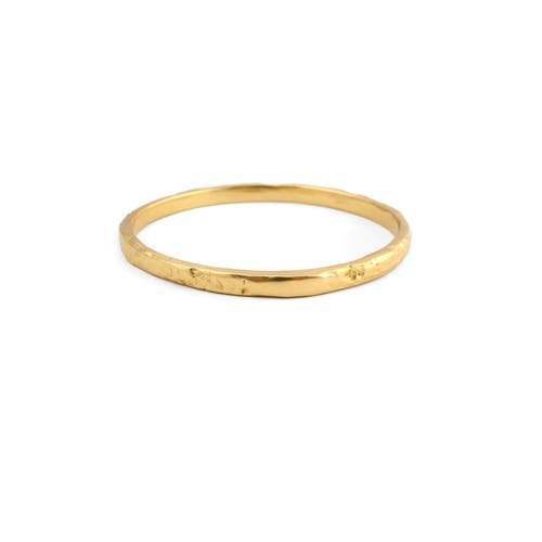 Collection 1304 Sliced Bronze Bangle In Brown