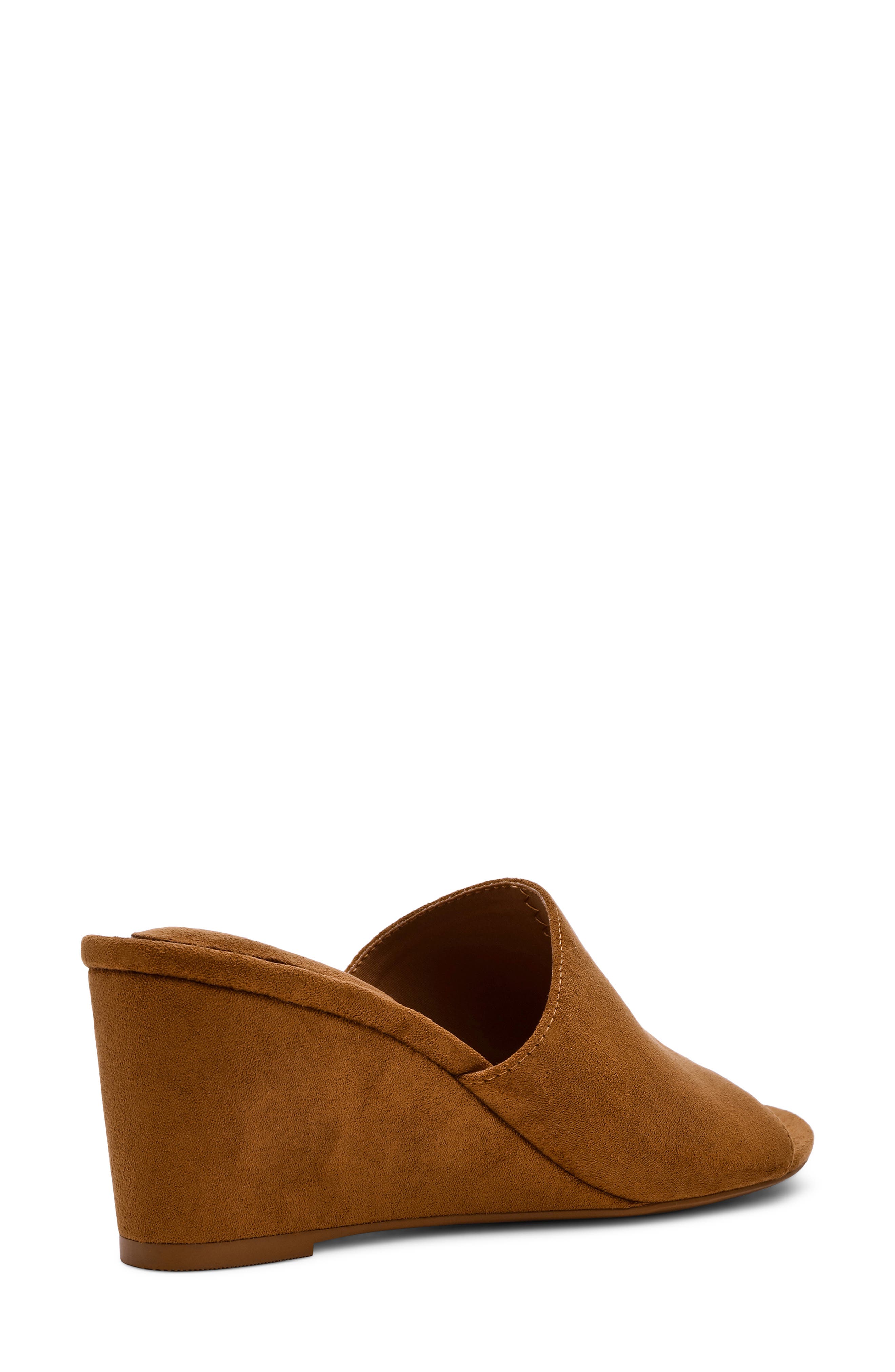 Anne Klein Charisma Wedge Slide Sandal, Alternate, color, Hazelnut