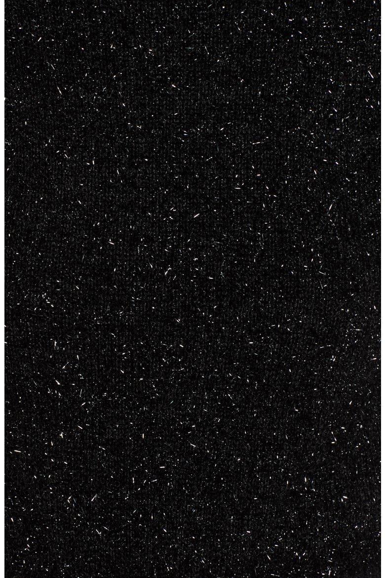 Sparkle Crop Sweater, Alternate, color, BLACK