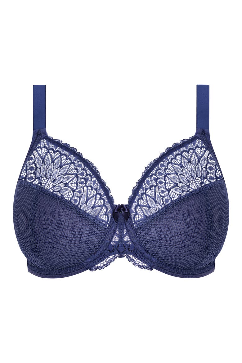 Tiernie Underwire Plunge Bra, Alternate, color, DENIM