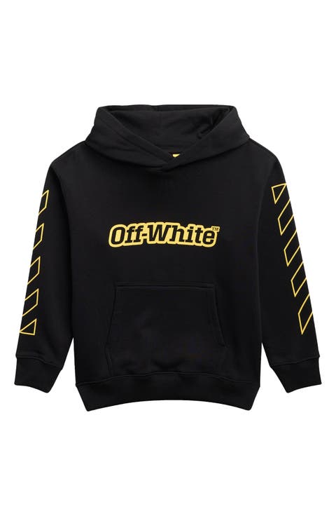 Kids' Diagonal Logo Graphic Hoodie