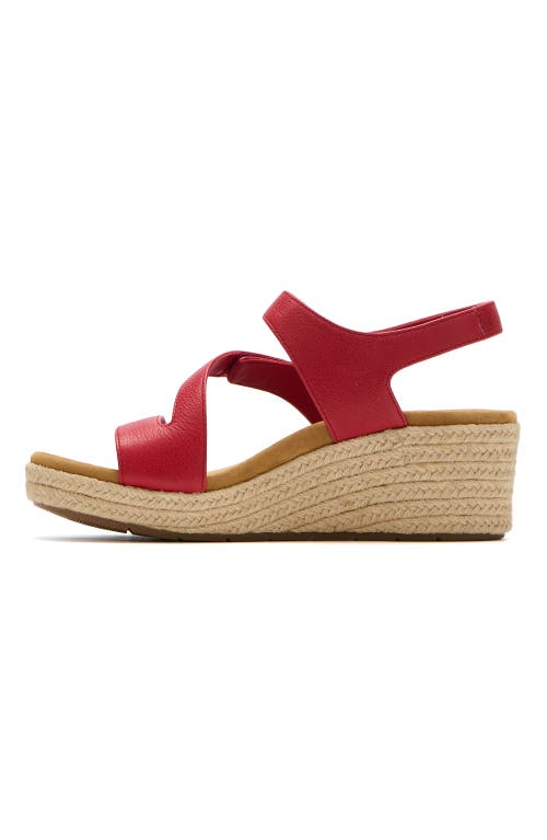 Abeo Riviera Adjustable Sandal In Red - Metatarsal