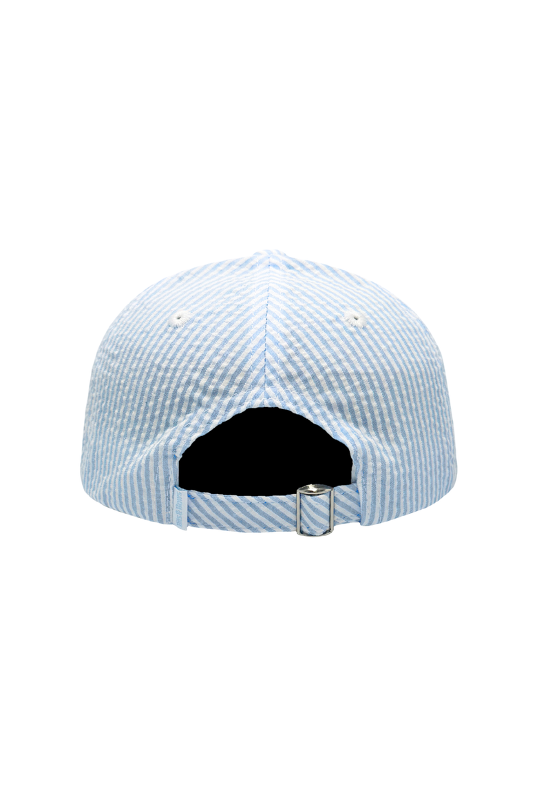 Lil Bro Seersucker Baseball Hat, Alternate, color, Blue