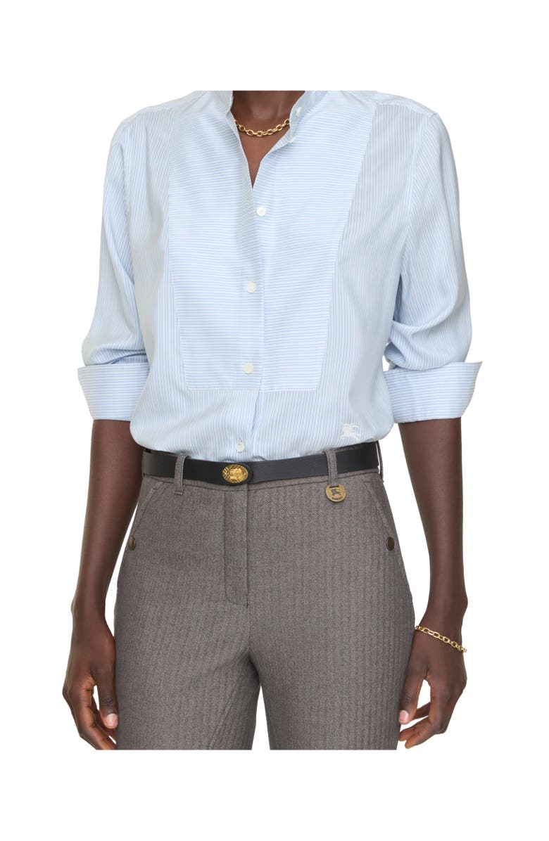 Burberry Leather Cotswolds Belt, Alternate, color, Black/Gold