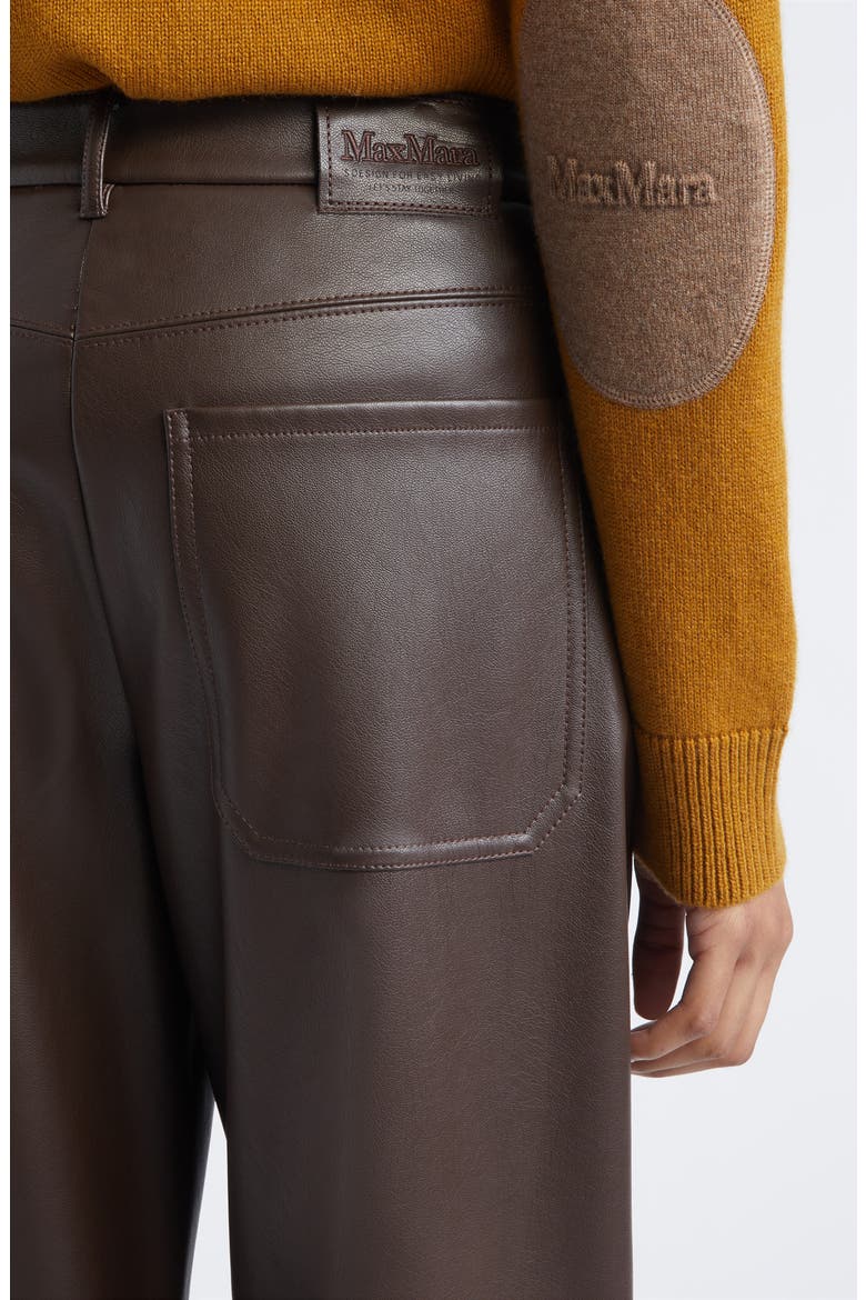 Sospiro Faux Leather Pants, Alternate, color, CHOCOLATE