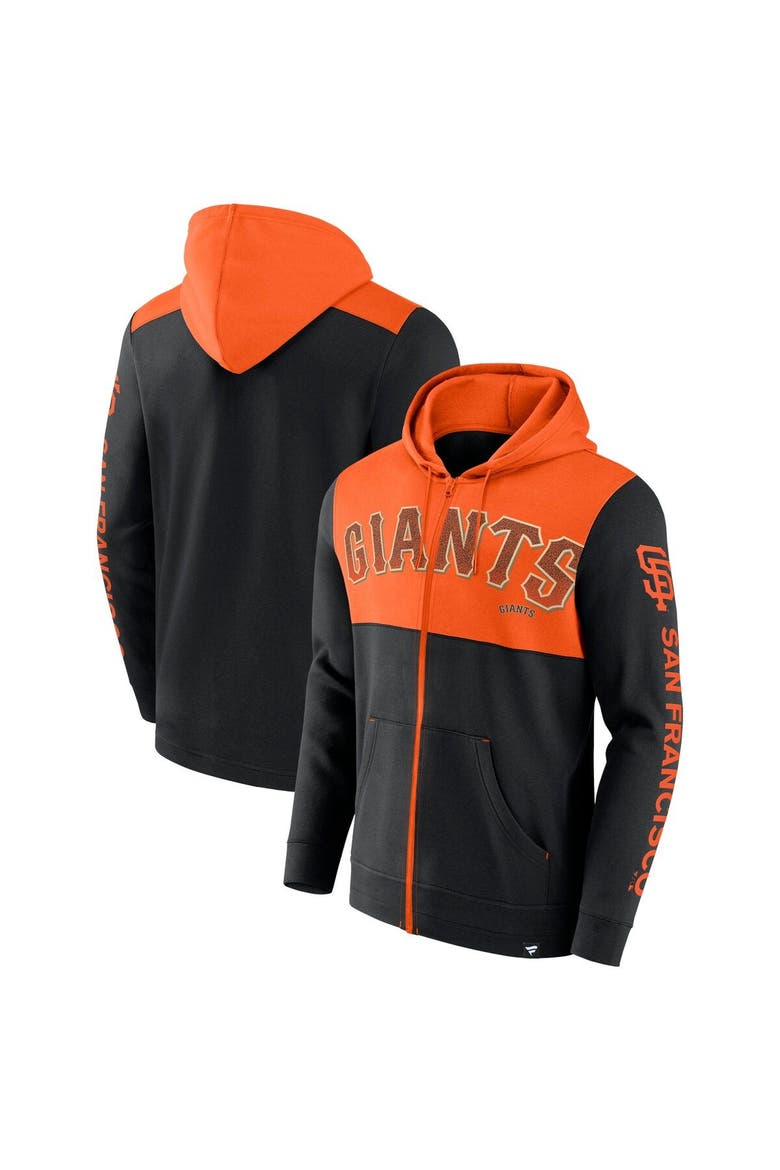 Men's Fanatics Branded Black San Francisco Giants Walk Off Fleece Full-Zip Hoodie, Main, color, Black