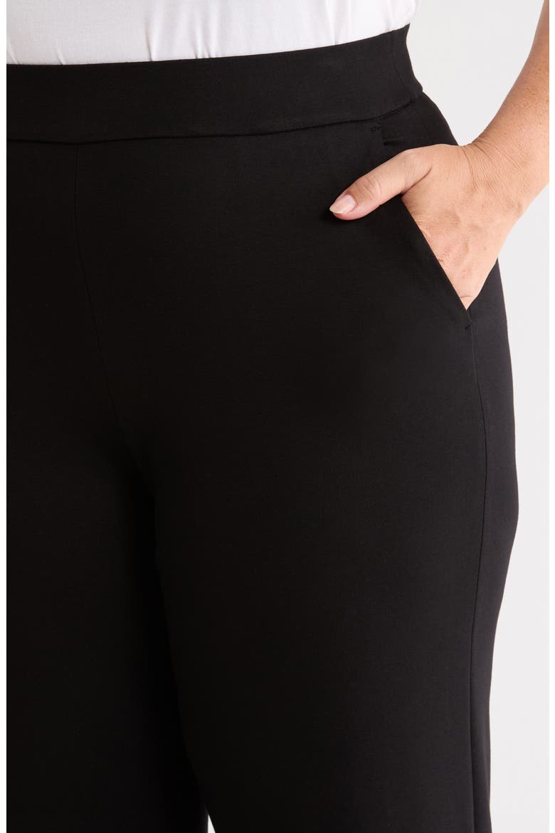 Wide Leg Crop Pants, Alternate, color, ANNE BLACK