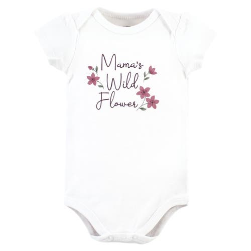 Hudson Baby Soft Cotton Collection Bodysuit, Pants, And Footwear Collection In Pink