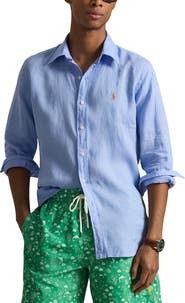 Polo Ralph Lauren Classic Fit Linen Button-Down Shirt