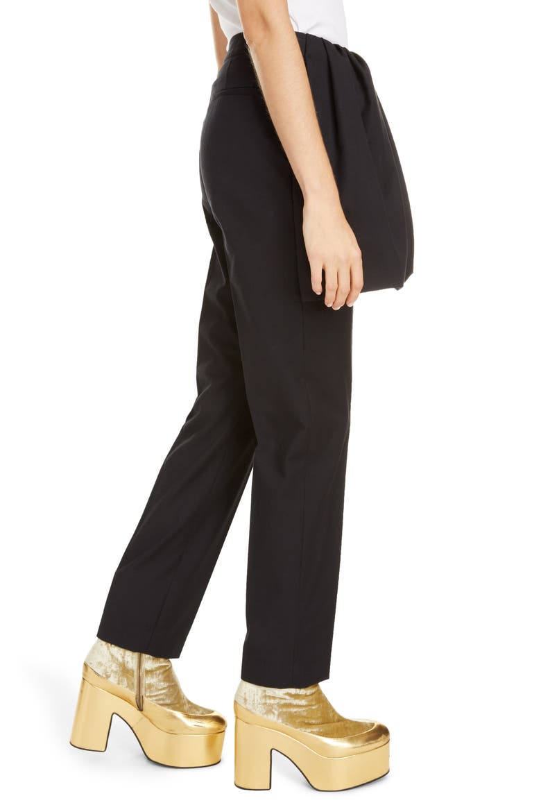 Patiar Asymmetrical Peplum Pants, Alternate, color, NAVY