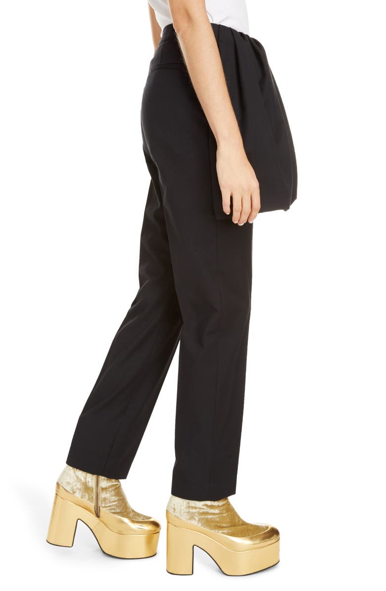 Dries Van Noten Patiar Asymmetrical Peplum Pants, Alternate, color,