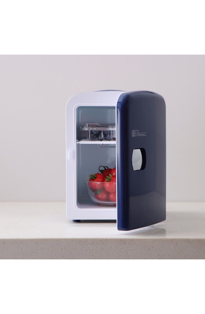 UBER APPLIANCE 6-Can Mini Fridge - Blue, Alternate, color, Blue