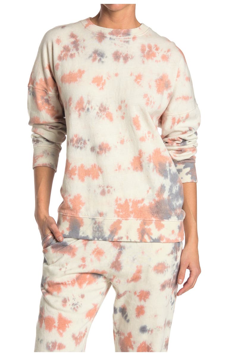 Threads 4 Thought Cathy Tie-Dye Crew Neck Boyfriend Pullover, Main, color,