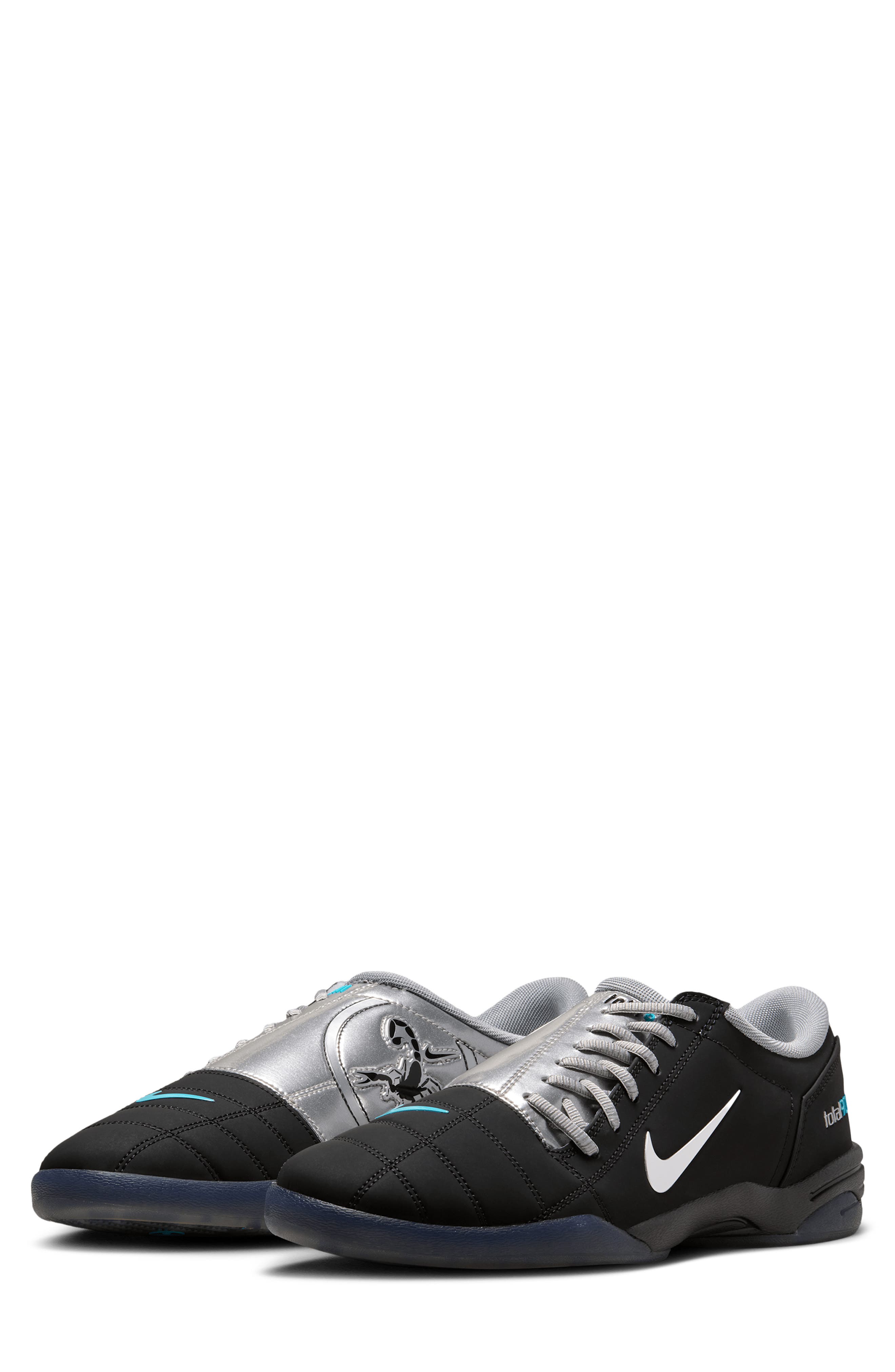 Total 90 Soccer Sneaker, Main, color, BLACK/ GAMMA BLUE/ SILVER