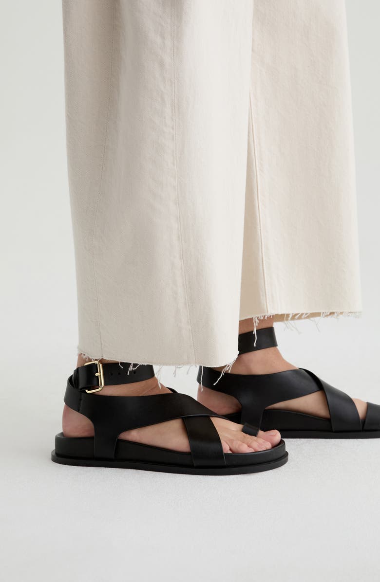 AG Hattie Raw Hem High Waist Crop Barrel Jeans, Alternate, color, Opal Stone