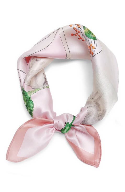 Elegant Pure Silk Square Scarf