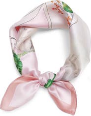 SILKSILKY Elegant Pure Silk Square Scarf