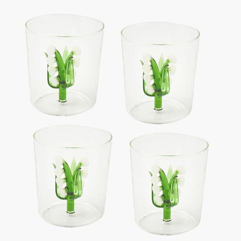 Lily of the Valley Glasses (Set of 4)