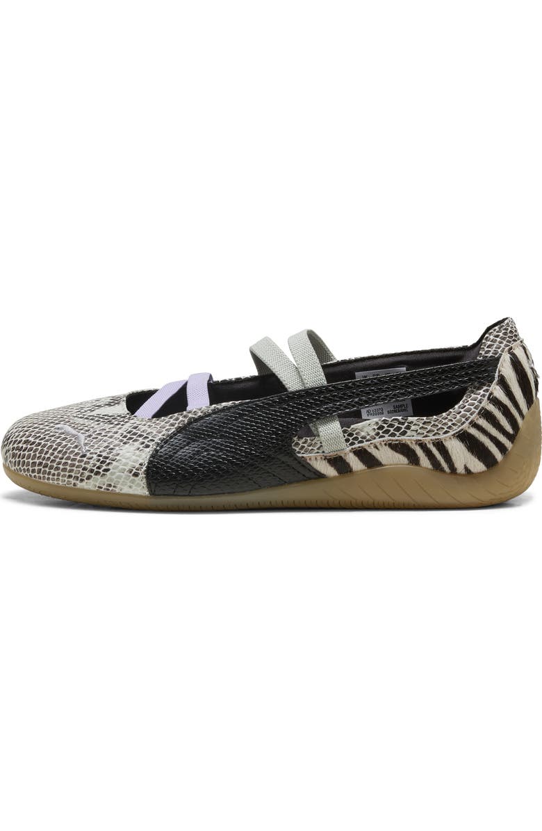 PUMA Speedcat Ballet Mixed Feel Genuine Calf Hair Sneaker, Alternate, color, Puma Black/ Cashew/ Lavender