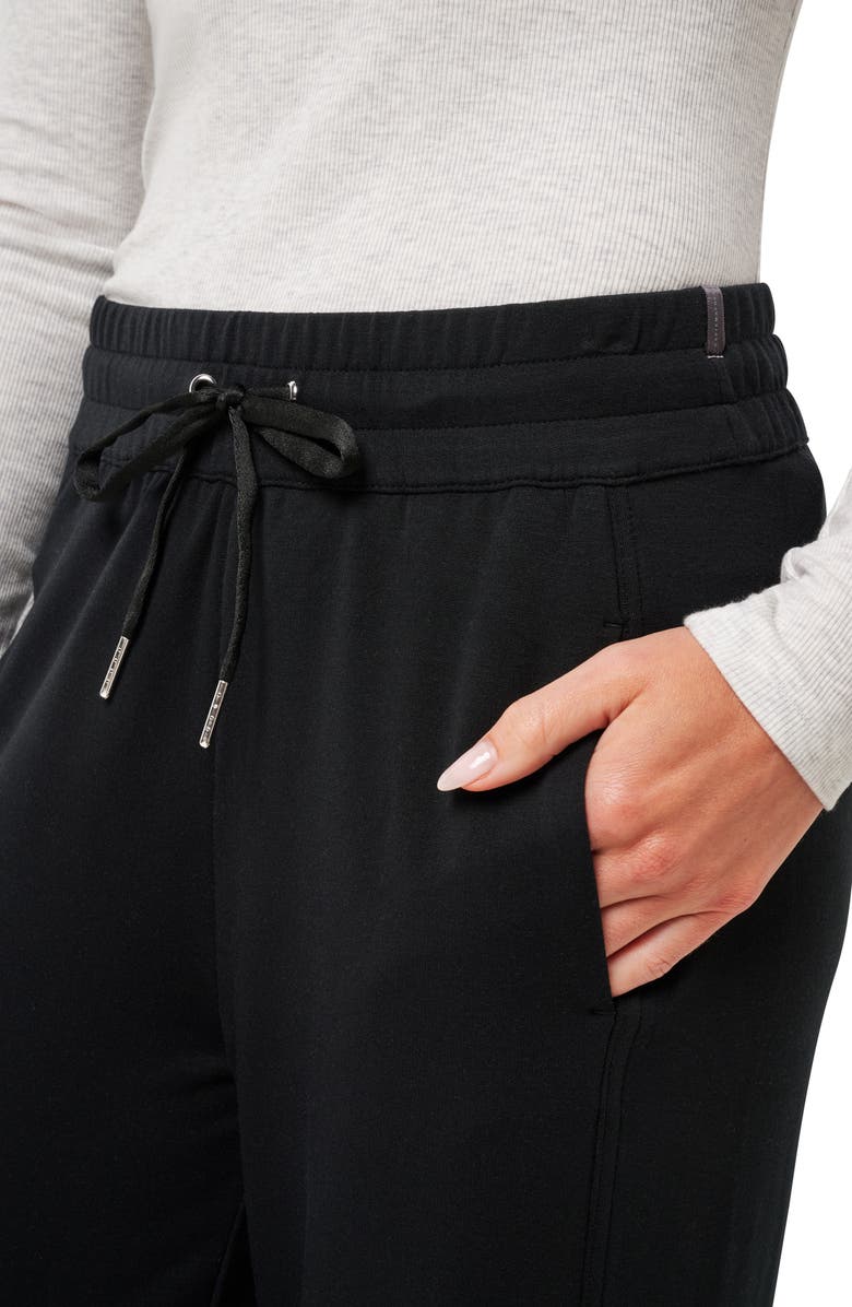 TravisMathew Cloud French Terry Wide Leg Pants, Alternate, color, Black