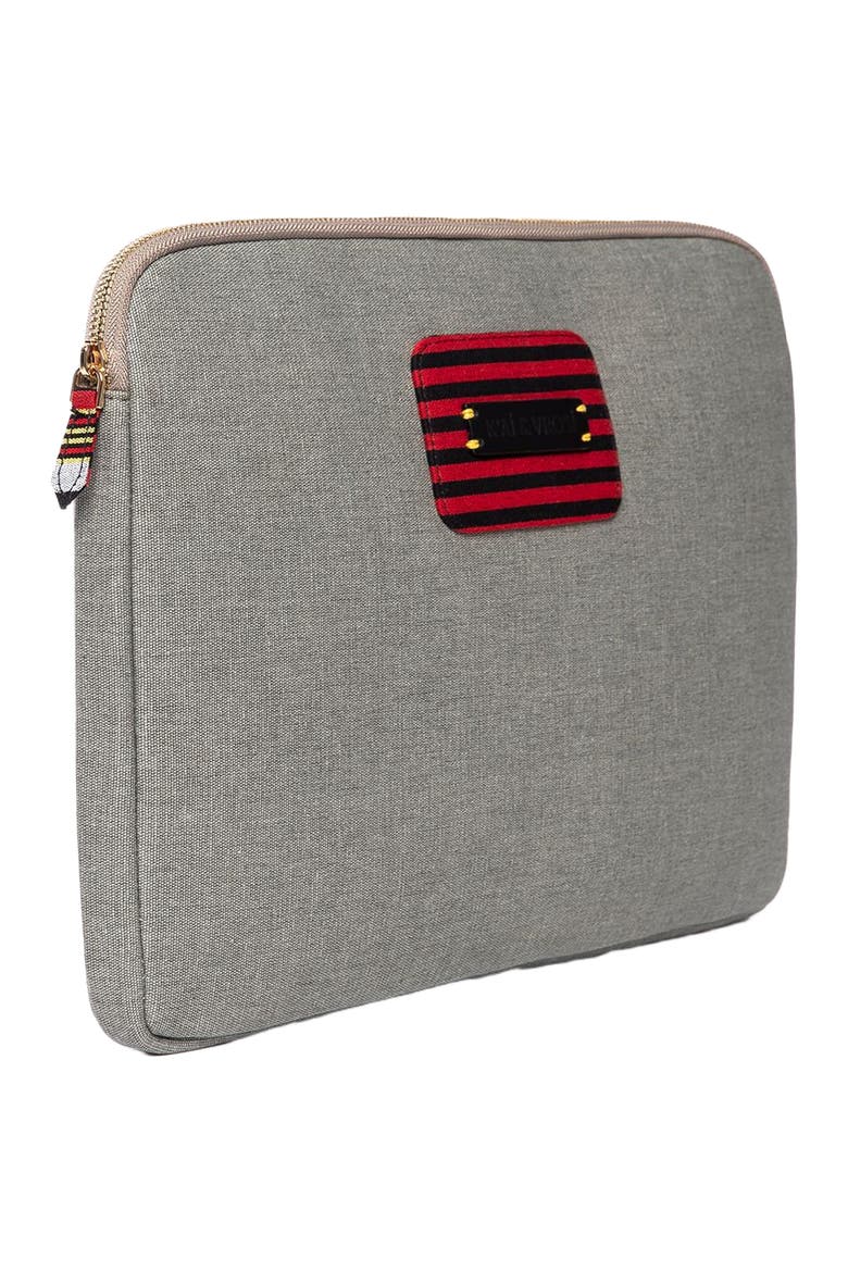 Zipped Canvas Laptop Case - for 13", 14", Alternate, color, Gray