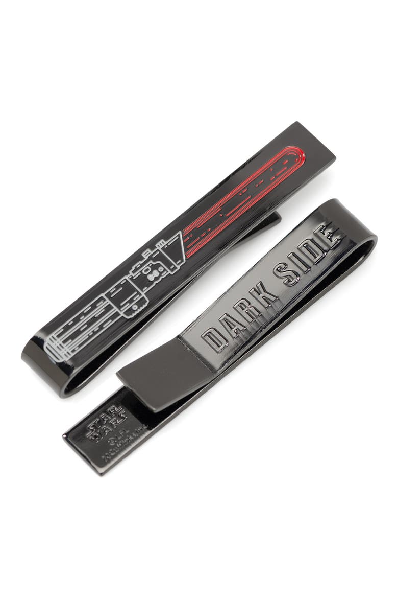 Star Wars™ Darth Vader Lightsaber Hidden Message Tie Bar, Main, color, BLACK