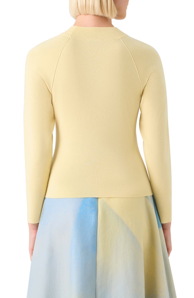 Akris Cashmere & Silk Mock Neck Sweater, Alternate, color, Sun