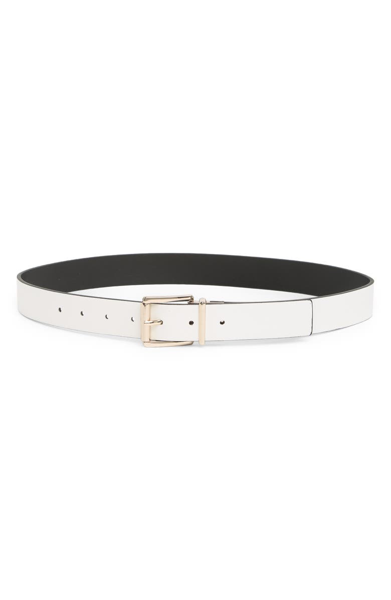 Kate Spade New York reversible belt, Alternate, color, Black / Pale Polished Gold