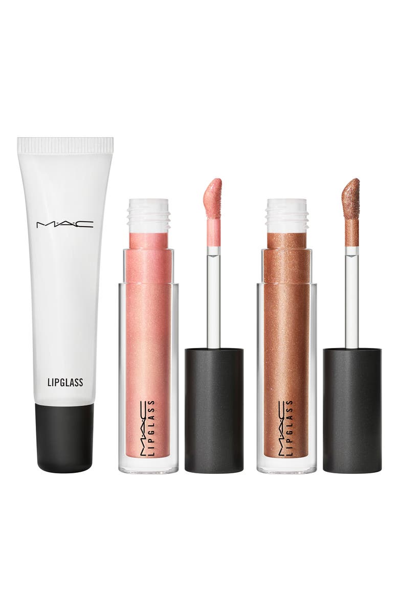 MAC Cosmetics Glossed Out Lipglass Trio $72 Value, Alternate, color, 
