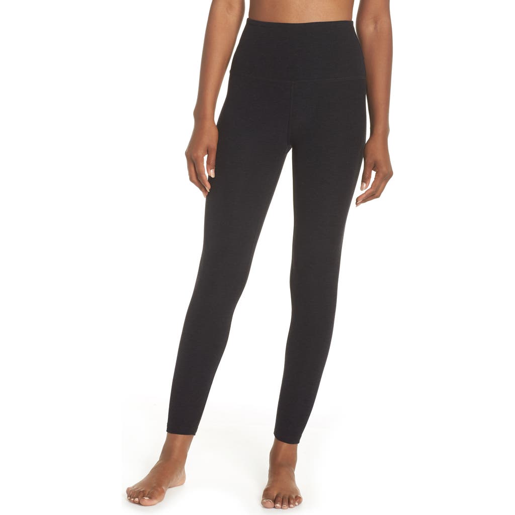 Beyond Yoga Caught in the Midi High Waist Leggings in Darkest Night  product