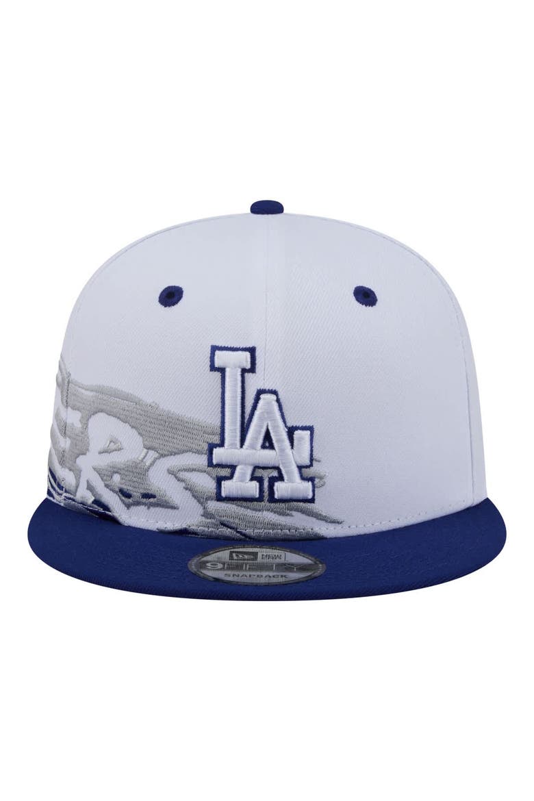 Men's New Era White/Royal Los Angeles Dodgers 9FIFTY Snapback Hat, Alternate, color, White