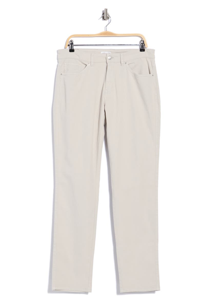 Crown Cotton Canvas Five Pocket Pants, Main, color, BRITISH GREY