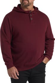 True Nation by DXL Soft-Wash Henley Hoodie