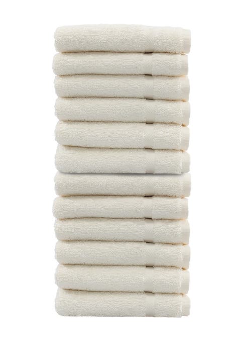 Denzi Washcloths - Set of 12 - Cream