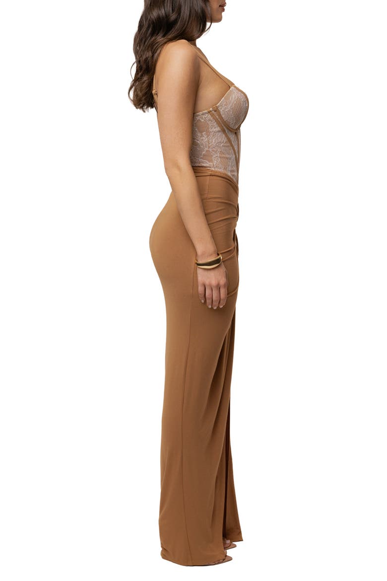 Island Drape Maxi Skirt, Alternate, color, Tan