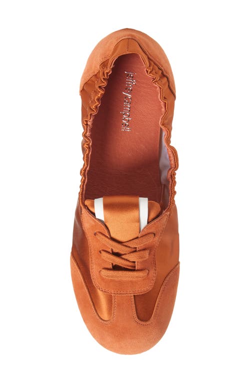 Jeffrey Campbell Stepper Flat In Dusty Orange Combo