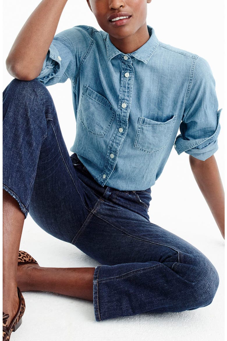 Everyday Chambray Shirt, Alternate, color, MADERA WASH