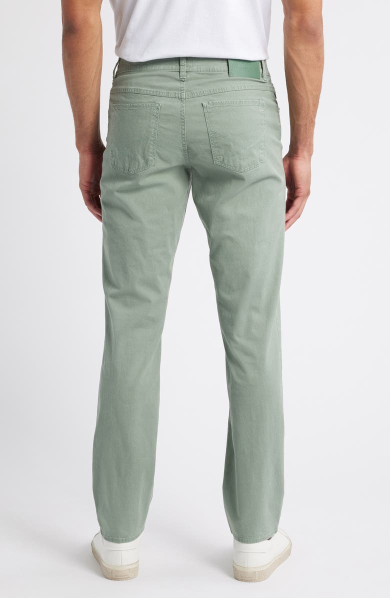 Brax Cooper Fusion Flex Microprint Regular Fit Straight Leg Pants, Alternate, color, Thyme