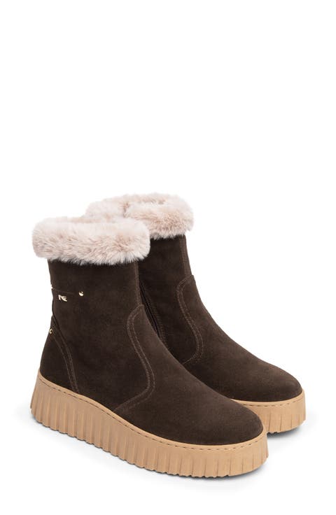 Faux Fur High Top Sneaker