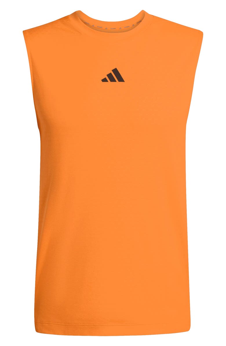 adidas D4T Power 3-Stripes Tank, Alternate, color, Pure Orange