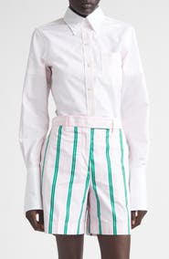 Thom Browne Classic Fit French Cuff Cotton Poplin Button-Down Shirt