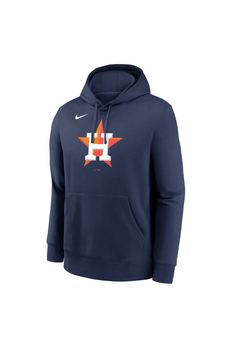 Men's Nike Navy Houston Astros Logo Club Fleece Pullover Hoodie, Alternate, color, Navy