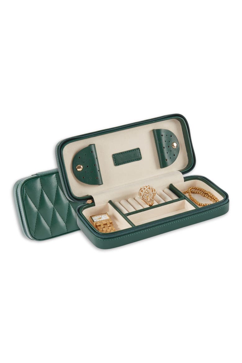 Cora Quilted Leather Travel Jewelry Case, Alternate, color, MULTI COLOR