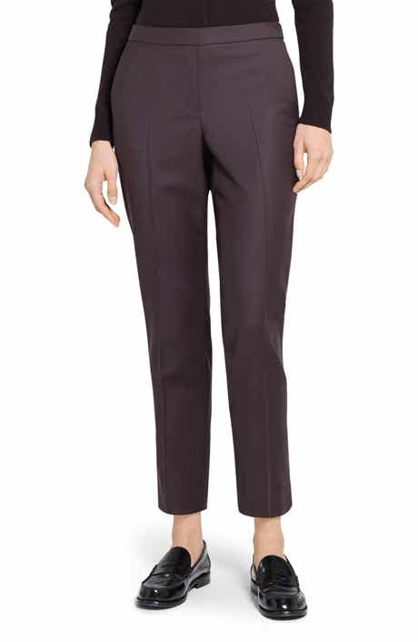 Theory Sleek Flannel Treeca Pull-On Pants