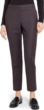 Theory Sleek Flannel Treeca Pull-On Pants