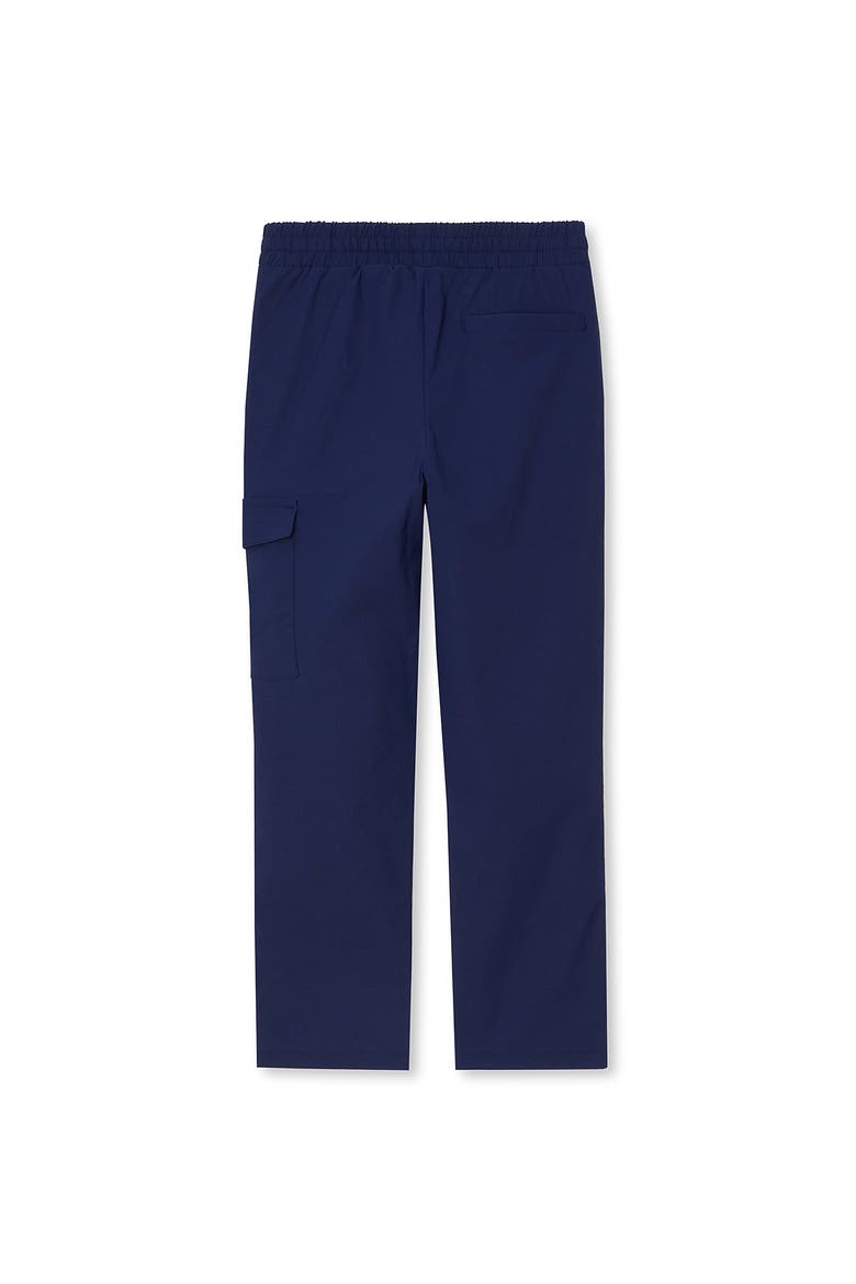 Boys Active Quick Dry Pull On Cargo Pants, Alternate, color, Navy